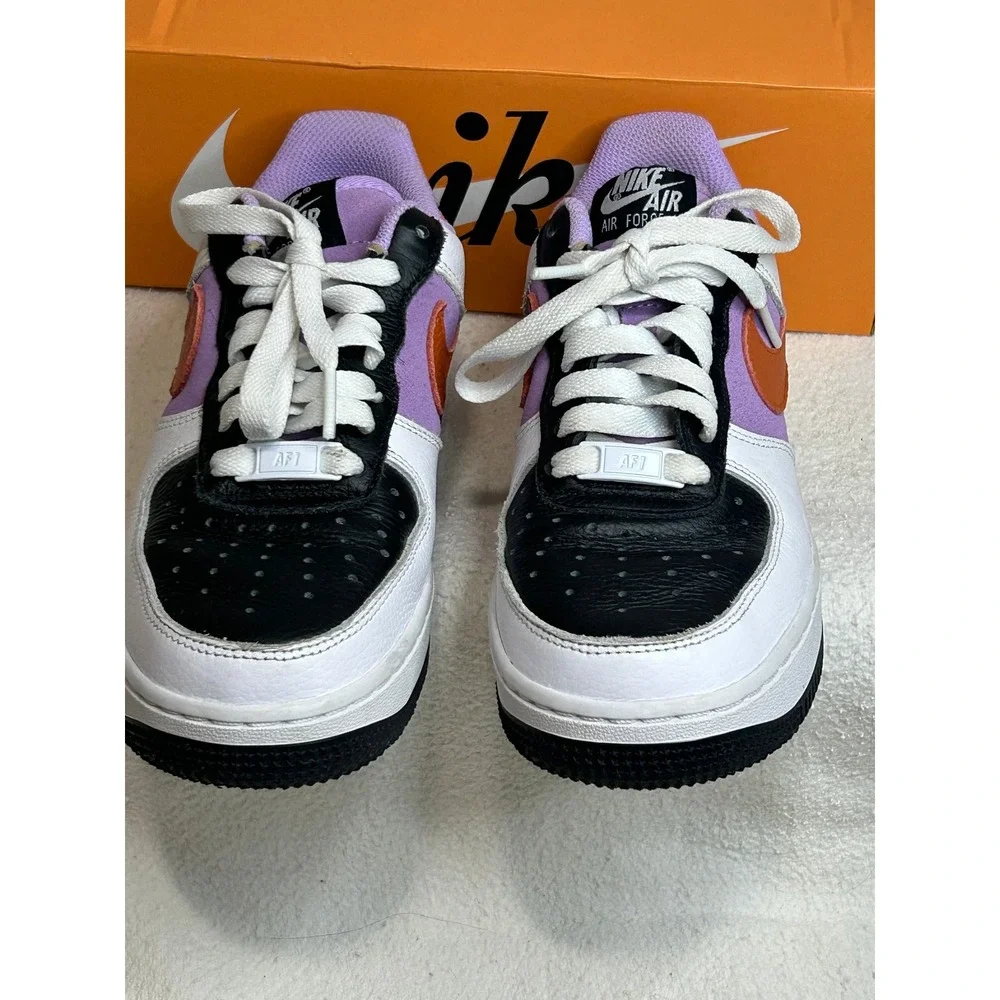 Nike Air Force 1 Low HTX RCK Black White‎ Orange Purple Sneakers - Size 5 - Picture 2 of 6